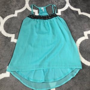 Studio Y Blouse Womens Small Lined Beaded Blouse Top 🎃